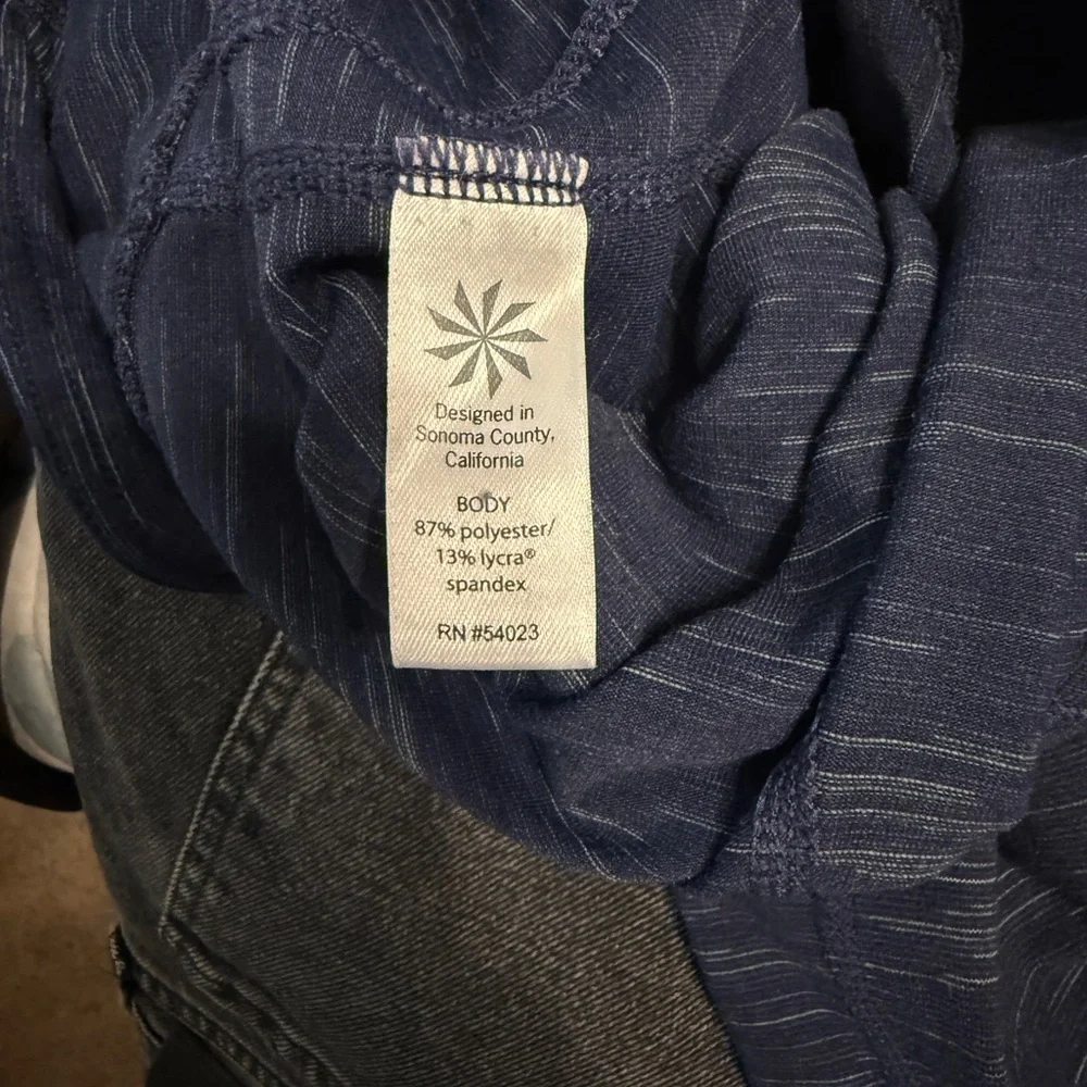 Athleta Heathered Navy Leggings - Picture 4 of 4